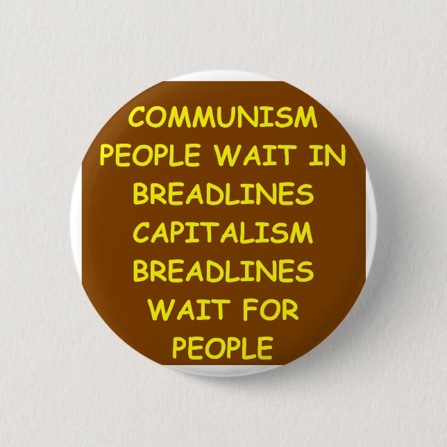 Chapa Redonda De 5 Cm capitalismo (Anverso)