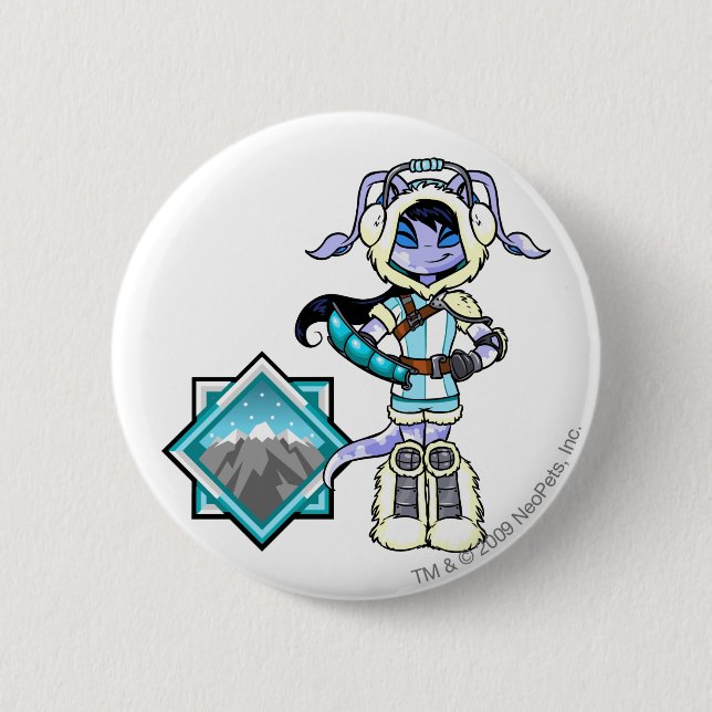 Chapa Redonda De 5 Cm Capitán 1 del equipo de Mountatin del terror (Anverso)