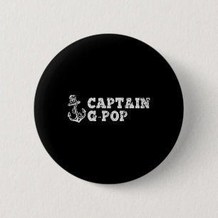 Chapa Redonda De 5 Cm Capitán Anclaje de barco de vela G-pop