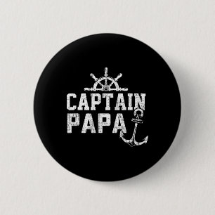 Chapa Redonda De 5 Cm Capitán Papa Pontón Embarcación Pesca Lago Vela