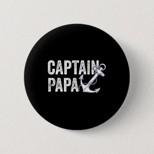 Chapa Redonda De 5 Cm Capitán Papa Pontoon Regalo Lago Marinero Barco de