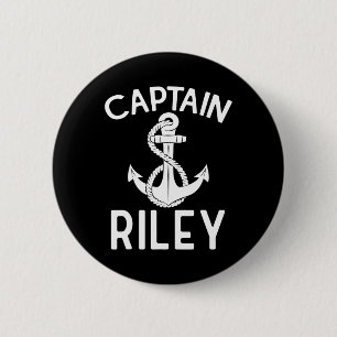 Chapa Redonda De 5 Cm Capitán Riley Velero Embarcación Barco Navío
