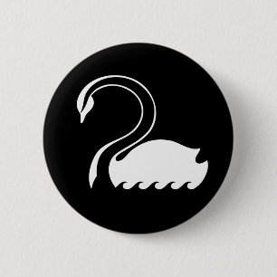 Chapa Redonda De 5 Cm Capitán Swan Flag Button