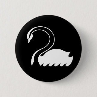 Chapa Redonda De 5 Cm Capitán Swan Flag Button