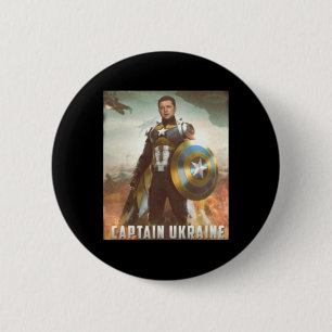 Chapa Redonda De 5 Cm Capitán Ucrania Lucha Reza Por Ucrania Yo Estoy Co