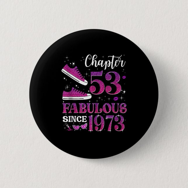 Chapa Redonda De 5 Cm Capítulo 53 Fabuloso Desde 1973 Chica Cumpleaños 5 (Anverso)