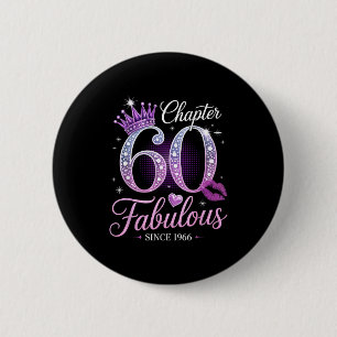Chapa Redonda De 5 Cm Capítulo 60 Fabuloso Desde 1966 Reina de Cumpleaño