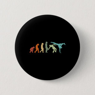 Chapa Redonda De 5 Cm Capoeira Danza Artes Marciales Brasil Karate Evolu