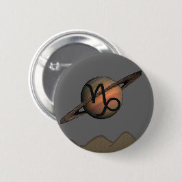 Chapa Redonda De 5 Cm Capricorn Button