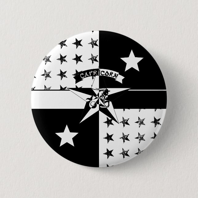Chapa Redonda De 5 Cm Capricornio (Anverso)