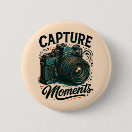 Chapa Redonda De 5 Cm Capture Moments Camera Art Button
