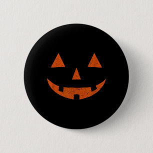 Chapa Redonda De 5 Cm Cara de calabaza vintage Jack o Lantern JackoLante