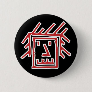 Chapa Redonda De 5 Cm Cara de funk