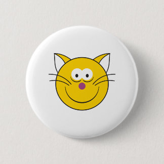 Chapa Redonda De 5 Cm Cara de gato Kitty