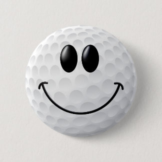 Chapa Redonda De 5 Cm Cara de la pelota de golf