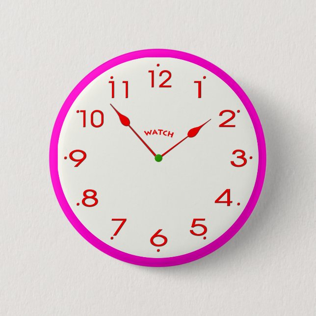 Chapa Redonda De 5 Cm cara de reloj_02 (Anverso)