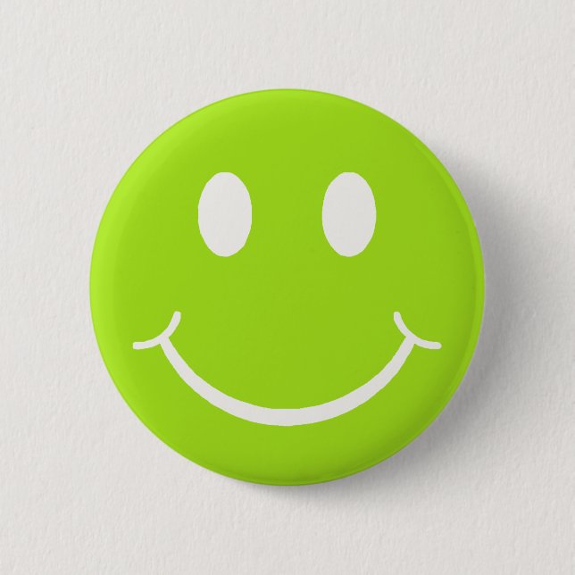 Chapa Redonda De 5 Cm Cara feliz (Anverso)