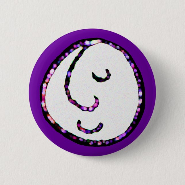 Chapa Redonda De 5 Cm Cara sonriente (Anverso)