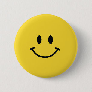 Chapa Redonda De 5 Cm Cara sonriente auténtica