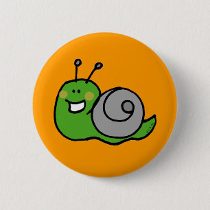 Chapa Redonda De 5 Cm Caracol verde