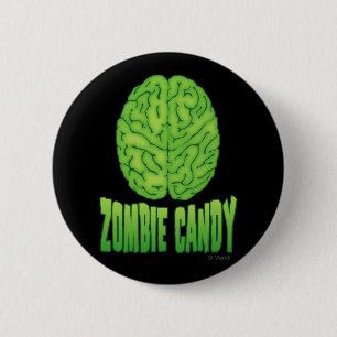 Chapa Redonda De 5 Cm Caramelo del zombi