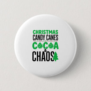 Chapa Redonda De 5 Cm Caramelos De Navidad Cacao Caos Diseño