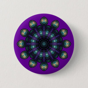 Chapa Redonda De 5 Cm Caras de reloj - Apofisis fractal