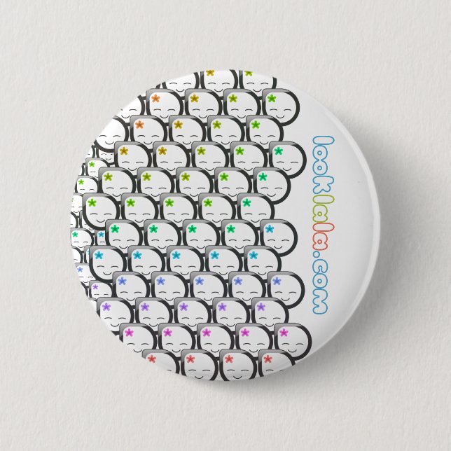 Chapa Redonda De 5 Cm caras del lala (Anverso)