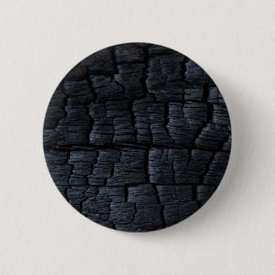 Chapa Redonda De 5 Cm Carbón de madera quemada