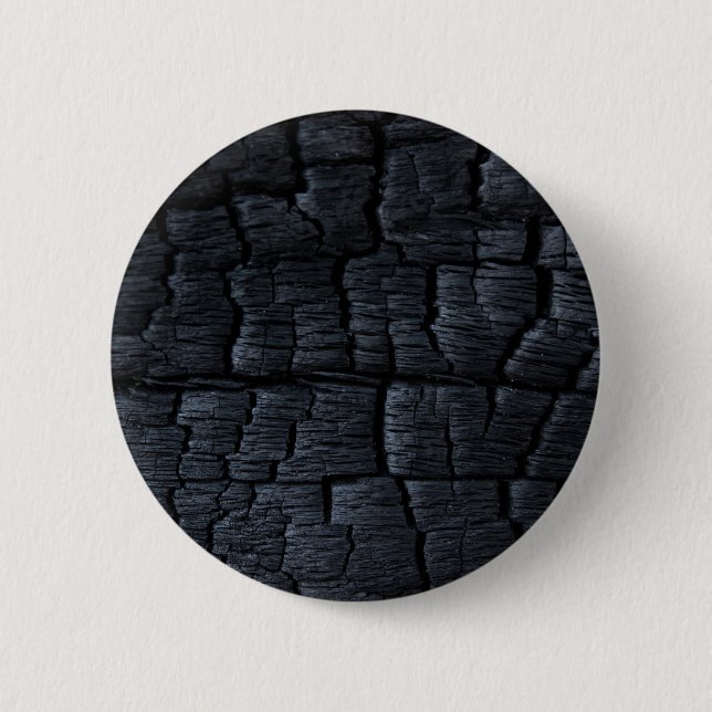 Chapa Redonda De 5 Cm Carbón de madera quemada (Anverso)