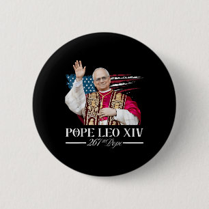 Chapa Redonda De 5 Cm Cardenal Robert Prevost Papa Camisas Leo Xiv