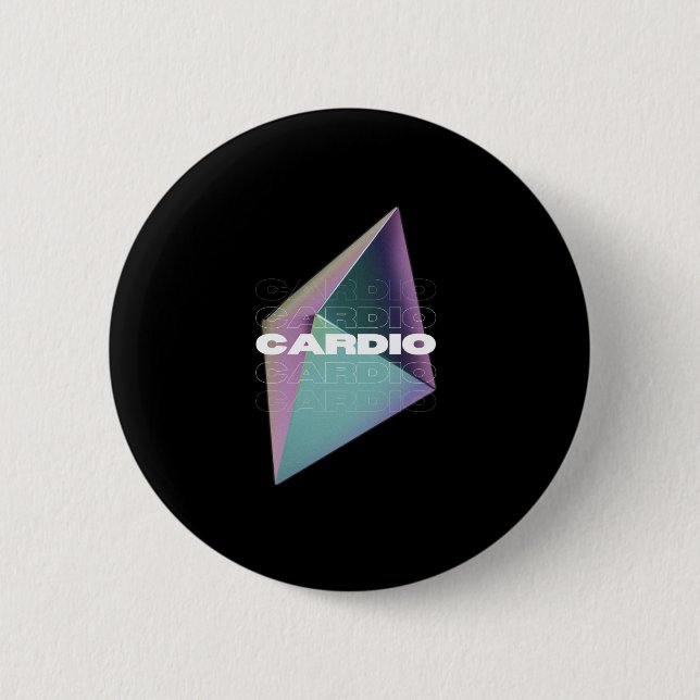 Chapa Redonda De 5 Cm Cardio (Anverso)