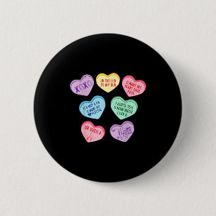 Chapa Redonda De 5 Cm Cardiólogo del Día de San Valentín Corazones Caram