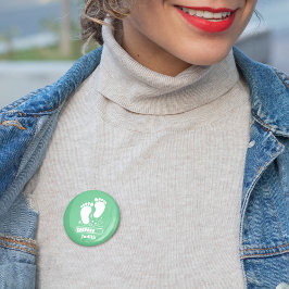 Chapa Redonda De 5 Cm Carga Verde de Bebé