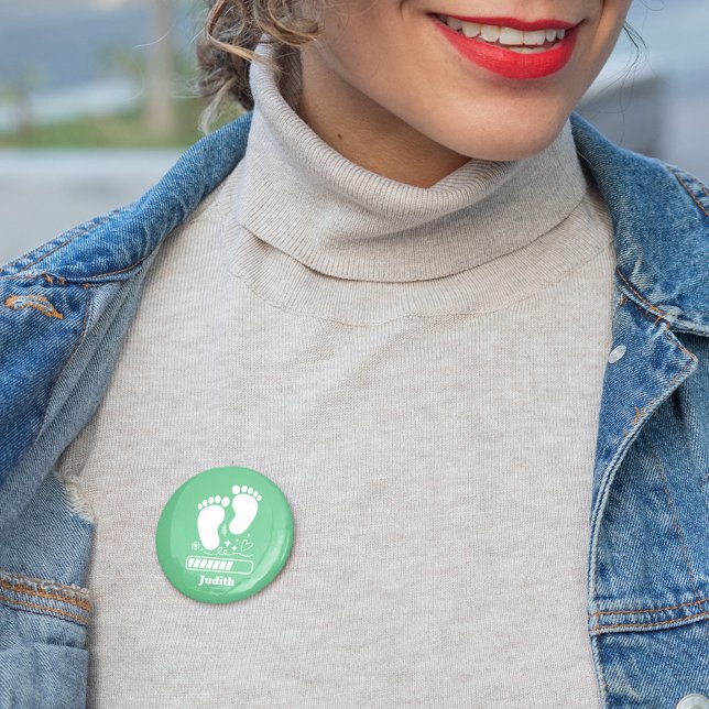 Chapa Redonda De 5 Cm Carga Verde de Bebé (Subido por el creador)