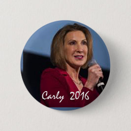 Chapa Redonda De 5 Cm Carly Fiorina para el presidente