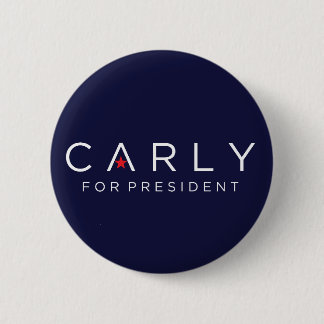 Chapa Redonda De 5 Cm Carly para presidente Button