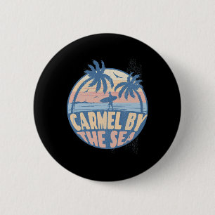 Chapa Redonda De 5 Cm Carmel By The Sea California Playa Surf Verano Vac