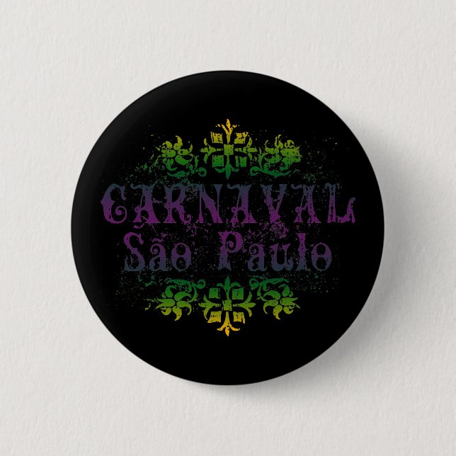 Chapa Redonda De 5 Cm Carnaval Sao Paulo (Anverso)