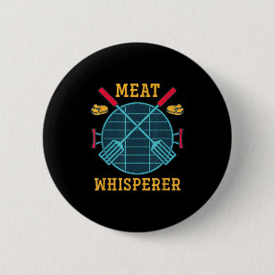 Chapa Redonda De 5 Cm Carne Whisperer Graciosa Carne Ahumada Grilling Bb