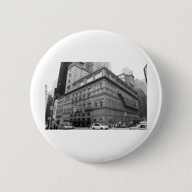 Chapa Redonda De 5 Cm Carnegie Hall (Anverso)