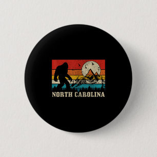 Chapa Redonda De 5 Cm Carolina del Norte Bigfoot Montañas Vintage Sender