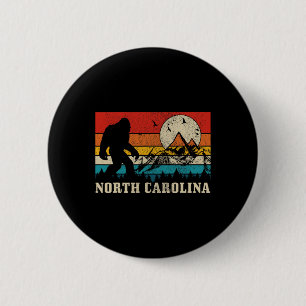 Chapa Redonda De 5 Cm Carolina del Norte Bigfoot Montañas Vintage Sender