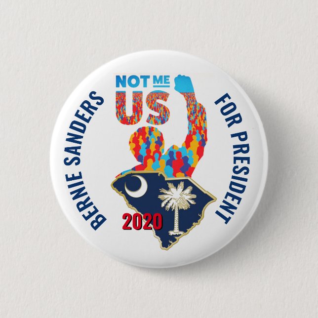 CHAPA REDONDA DE 5 CM CAROLINA DEL SUR PARA BERNIE (Anverso)