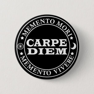 Chapa Redonda De 5 Cm Carpe diem