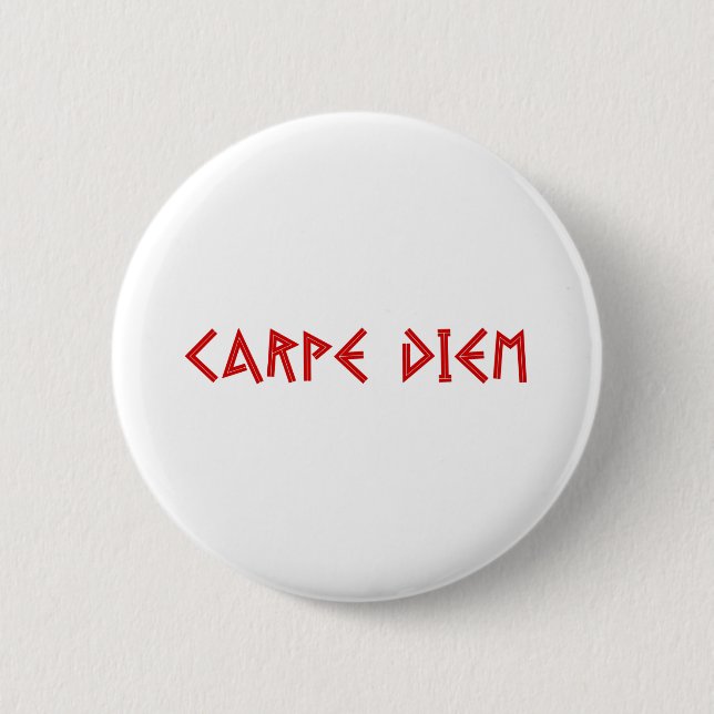 Chapa Redonda De 5 Cm Carpe Diem (Anverso)