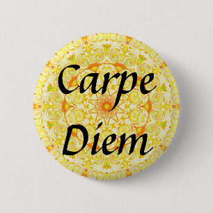 Chapa Redonda De 5 Cm Carpe Diem