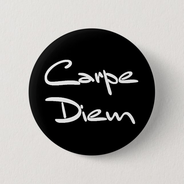 Chapa Redonda De 5 Cm CARPE DIEM Moderno Guay Textos (Anverso)
