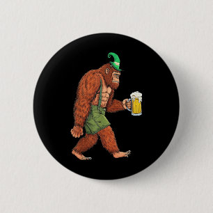 Chapa Redonda De 5 Cm Carrera de cerveza Sasquatch alemana Bigfoot Funny
