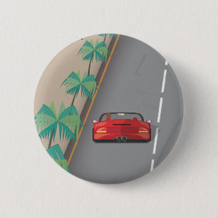 Chapa Redonda De 5 Cm Carrera de los años 80